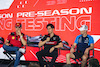 TEST BAHRAIN, (L to R): Charles Leclerc (MON) Ferrari; Zhou Guanyu (CHN) Alfa Romeo F1 Team; e Logan Sargeant (USA) Williams Racing, in the FIA Press Conference.
25.02.2023. Formula 1 Testing, Sakhir, Bahrain, Day Three.
- www.xpbimages.com, EMail: requests@xpbimages.com © Copyright: Bearne / XPB Images